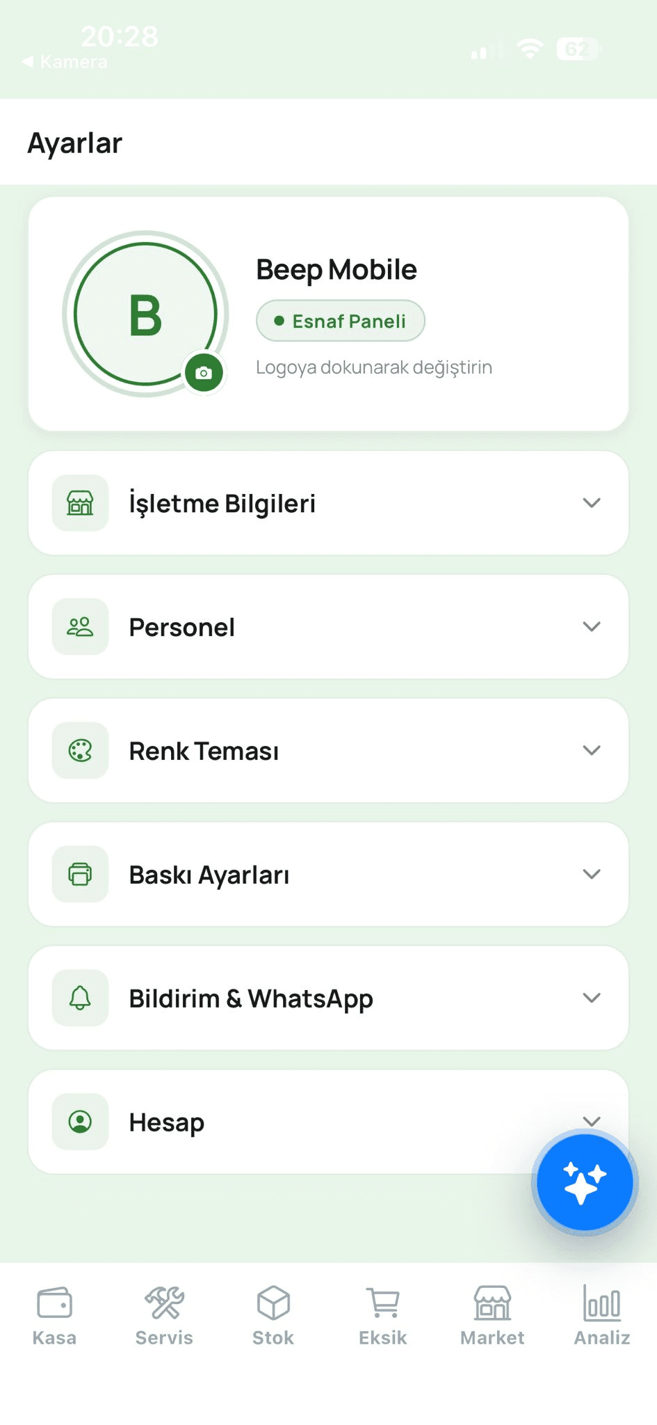 Ayarlar modülü